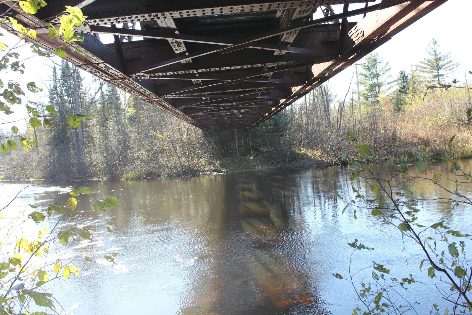 Under bridge